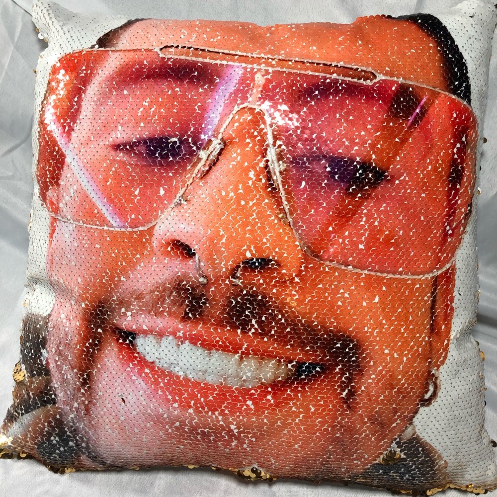 Bad bunny fan pillow sequins color change